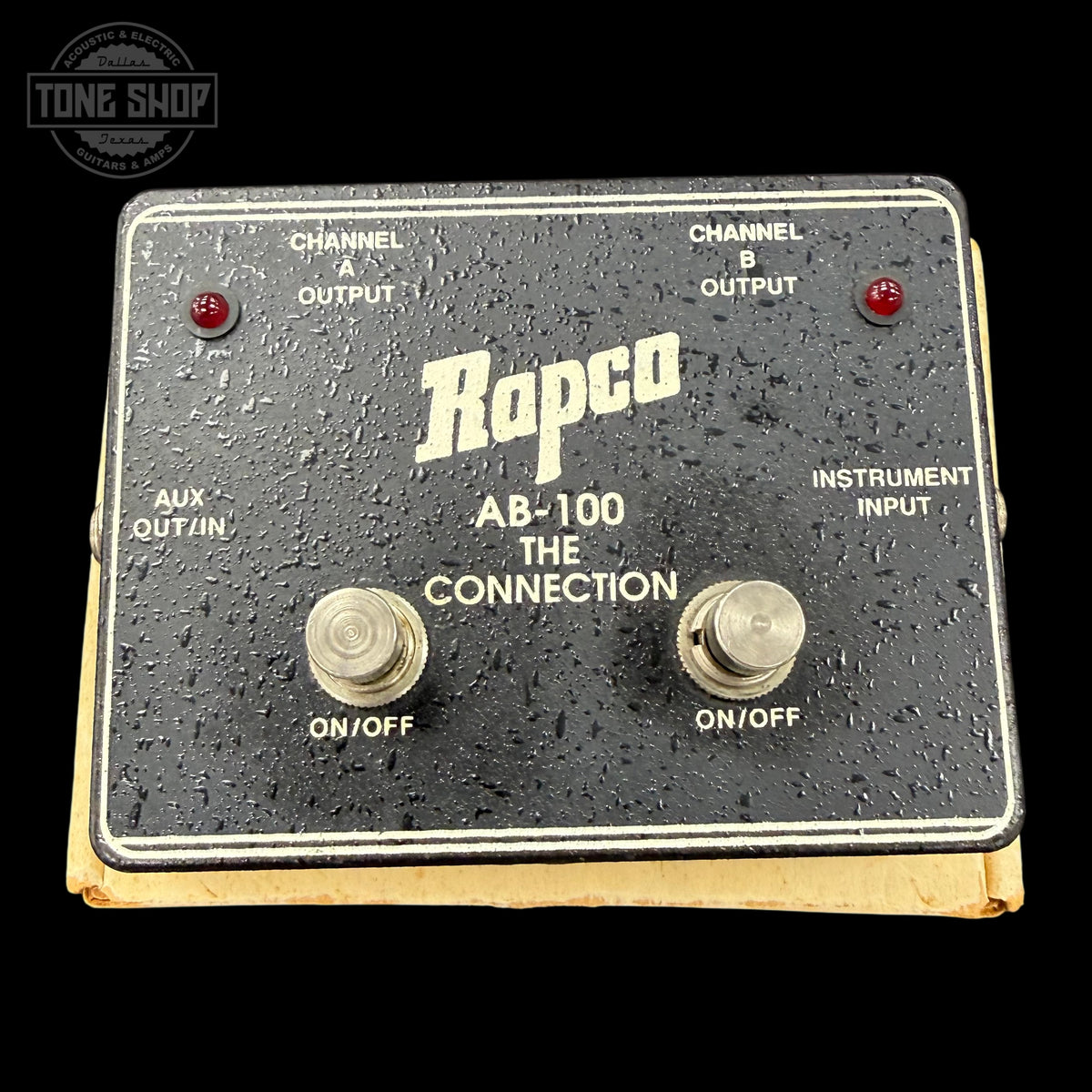 Front of Used Rapco AB100 Switcher Pedal.