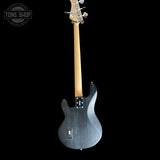 Full back of Used Sterling by Music Man Sting Ray Bass Satin Black.