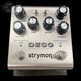 Front of Used Strymon Deco Tape Saturation And Double Tracker Delay Pedal V2.