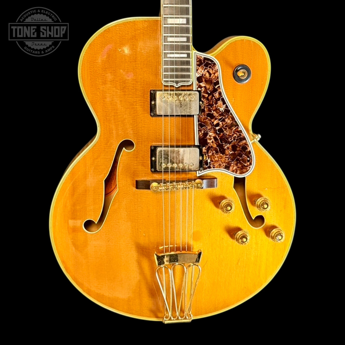 Front of Vintage 1959 Gibson Byrdland Natural.