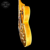 Side of Vintage 1959 Gibson Byrdland Natural.