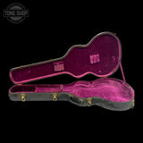 Case for Vintage 1973 Gibson ES-345TD Stereo Walnut Finish w/Changed Tuners, open.