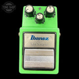 Front of Vintage 1984 Ibanez TS9 Tube Screamer JRC45580 Chip Silver Label.