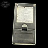 Bottom of Vintage 1984 Ibanez TS9 Tube Screamer JRC45580 Chip Silver Label.