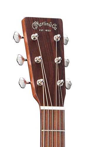 Close up of Martin 000-15M headstock.