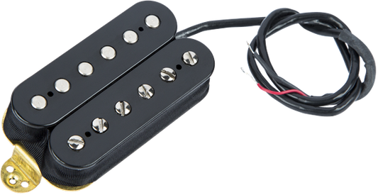 Top down of EVH Wolfgang Neck Pickup Black.
