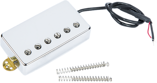 Top down of EVH Wolfgang Bridge Pickup Chrome.