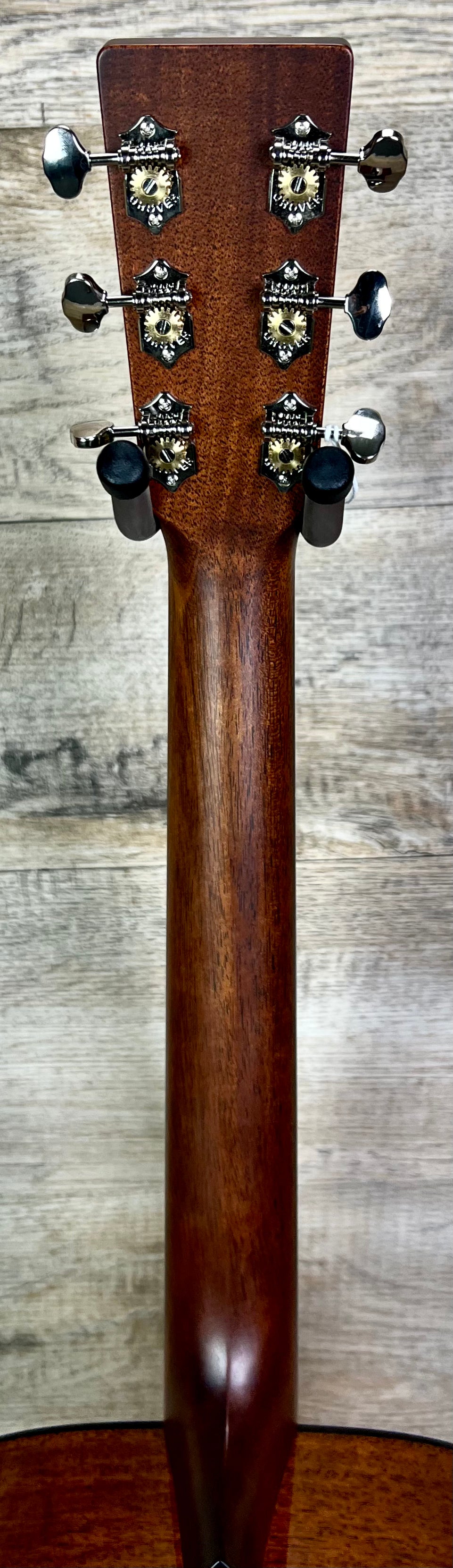 Back of Martin D-18 Ambertone neck and headstock.