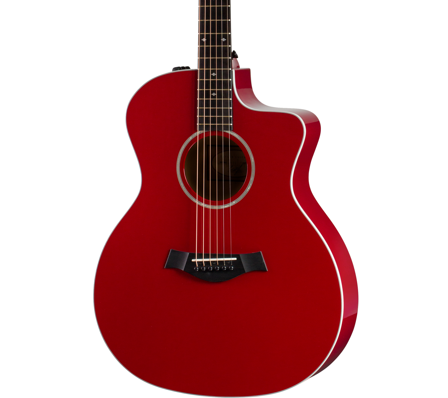 Front angle of Taylor 214ce-RED DLX.