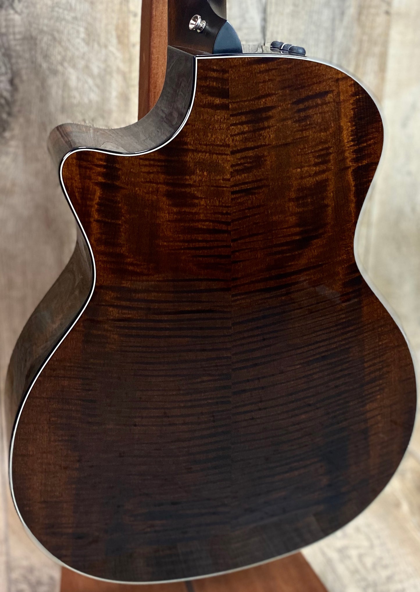 Back of Taylor 614ce Acoustic Guitar body with Sitka spruce top Tone Shop Guitars Dallas