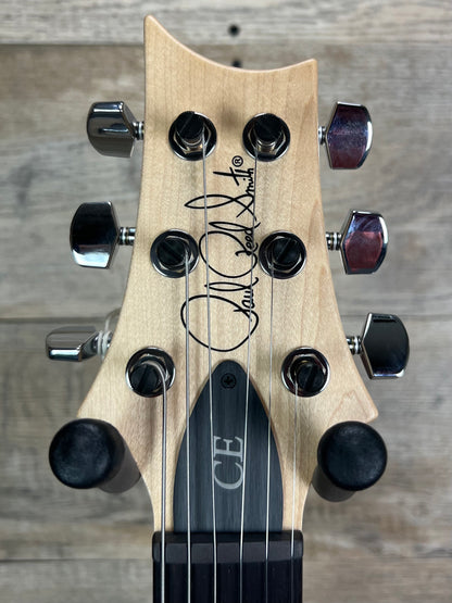 Headstock of PRS Paul Reed Smith CE 24 Amber.