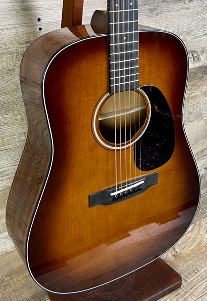 Front left angle of Martin D-18 Ambertone.