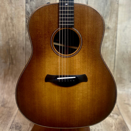 Front of Taylor Builder's Edition 717e V-Class Bracing Western Honeyburst.