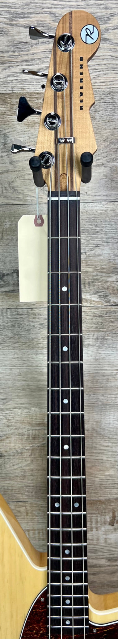 Neck of Reverend Decision P Bass Natural.