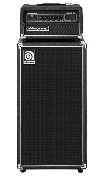 Front of Ampeg Micro CL Stack 100W Solid State SVT Classic Style Bass Stack.