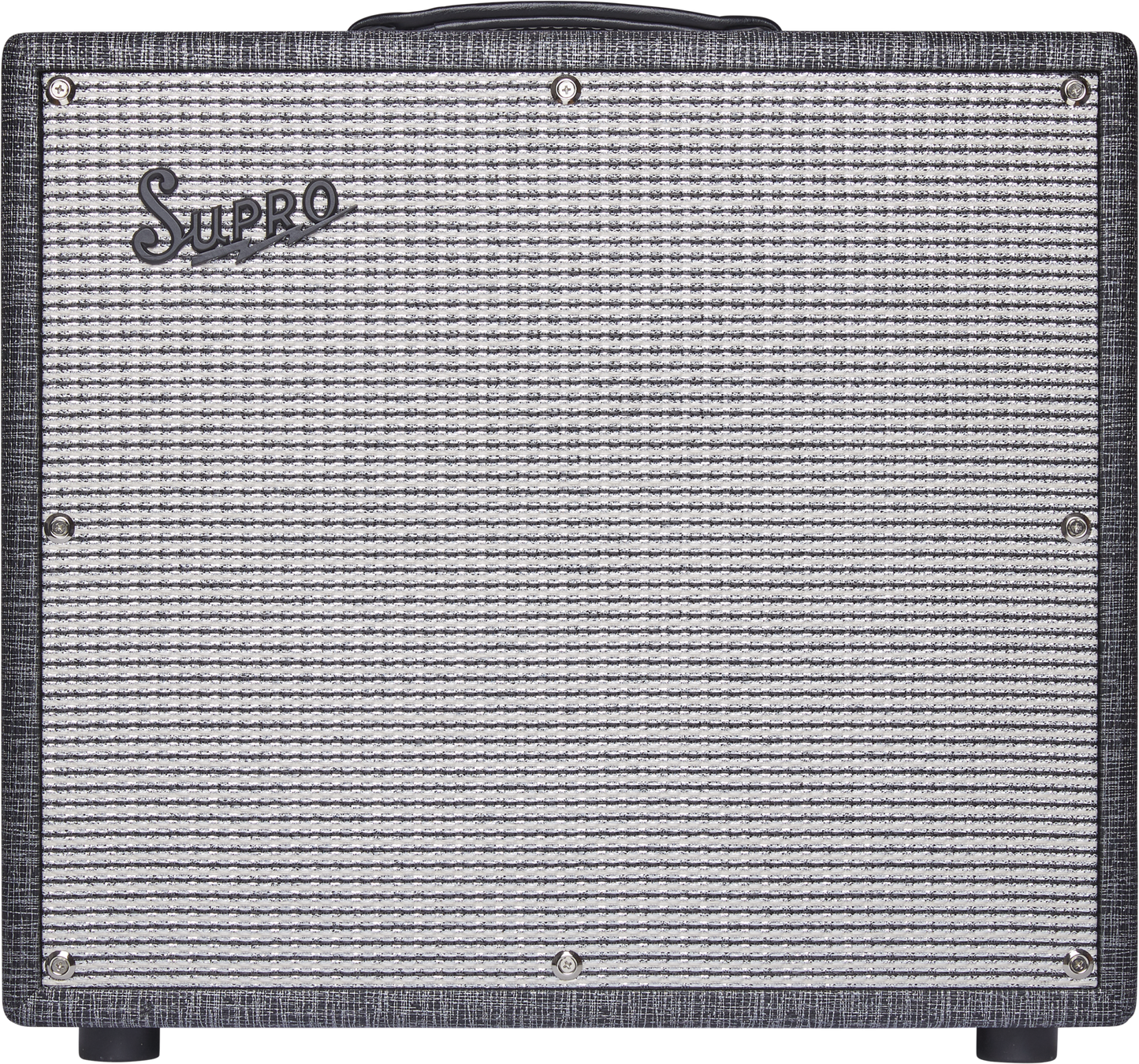 Front of Supro 1696RT Black Magick Reverb.