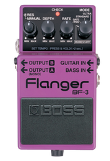 Top down of Boss BF-3 Flanger.
