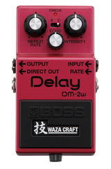 Top down of Boss DM-2W Delay Waza Craft Special Edition.