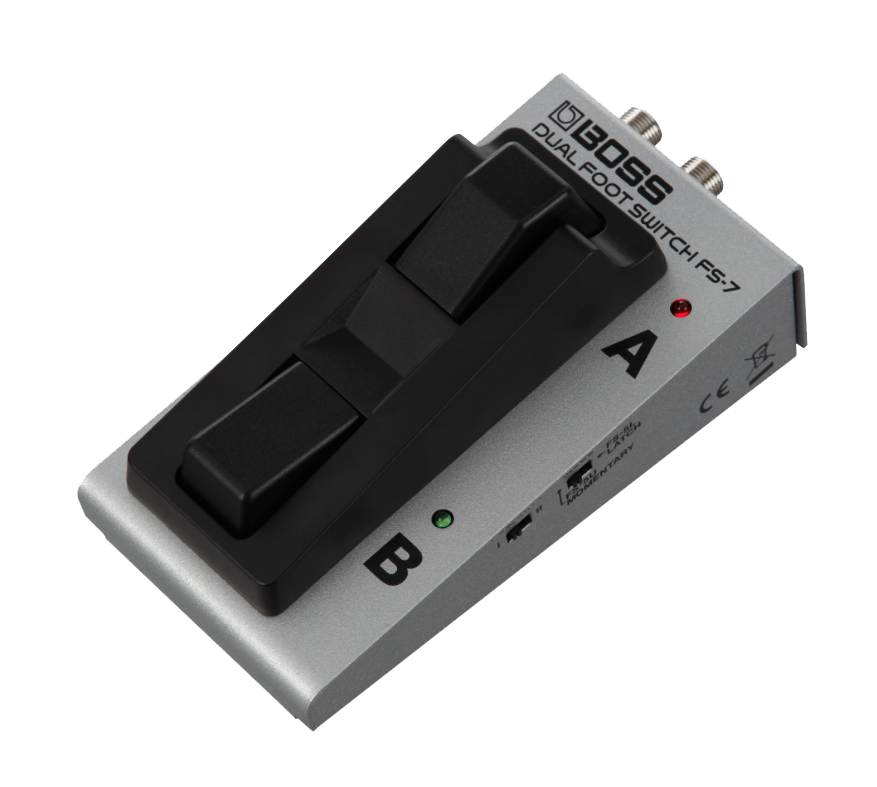 Top angle of Boss FS-7 DUAL FOOT SWITCH.