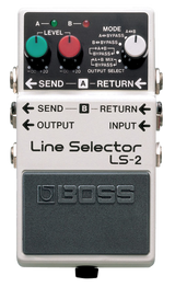 Top down of Boss LS-2 Line Selector/Power Supply.