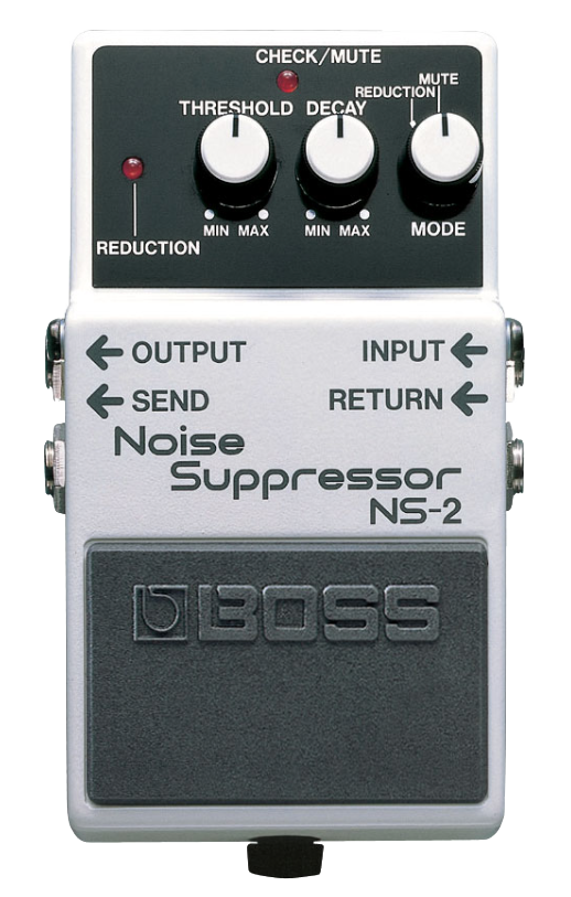 Top down of Boss NS-2 Noise Suppressor.
