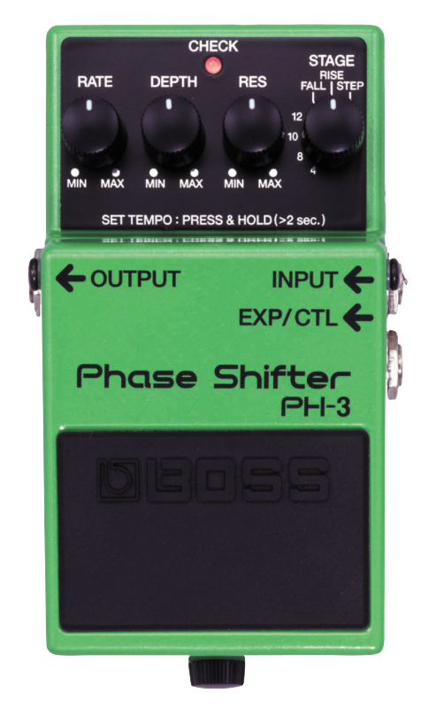 Top down of Boss PH-3 Phase Shifter.