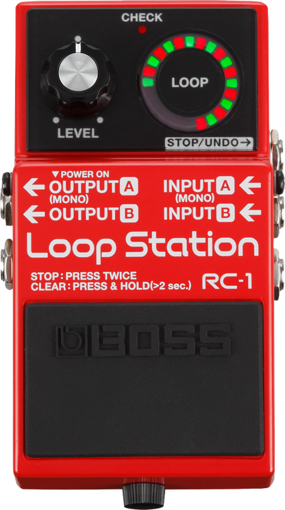 Boss RC 1 Loop Station in Red Tone Shop Guitars Dallas Fort Worth Texas