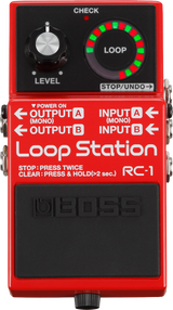 Boss RC 1 Loop Station in Red Tone Shop Guitars Dallas Fort Worth Texas
