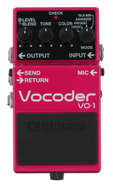 Top down of Boss VO-1 Vocoder.