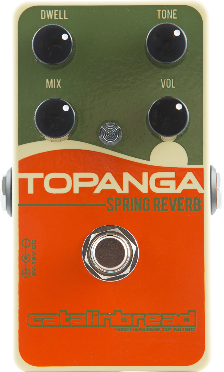 Top down of Catalinbread Topanga Spring Reverb Effect.