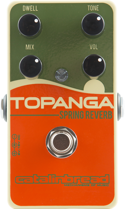 Top down of Catalinbread Topanga Spring Reverb Effect.