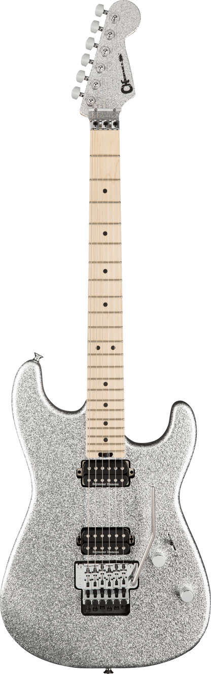 Full frontal of Charvel Limited Edition Pro-Mod San Dimas Style 1 HH FR MP Sin City Sparkle.
