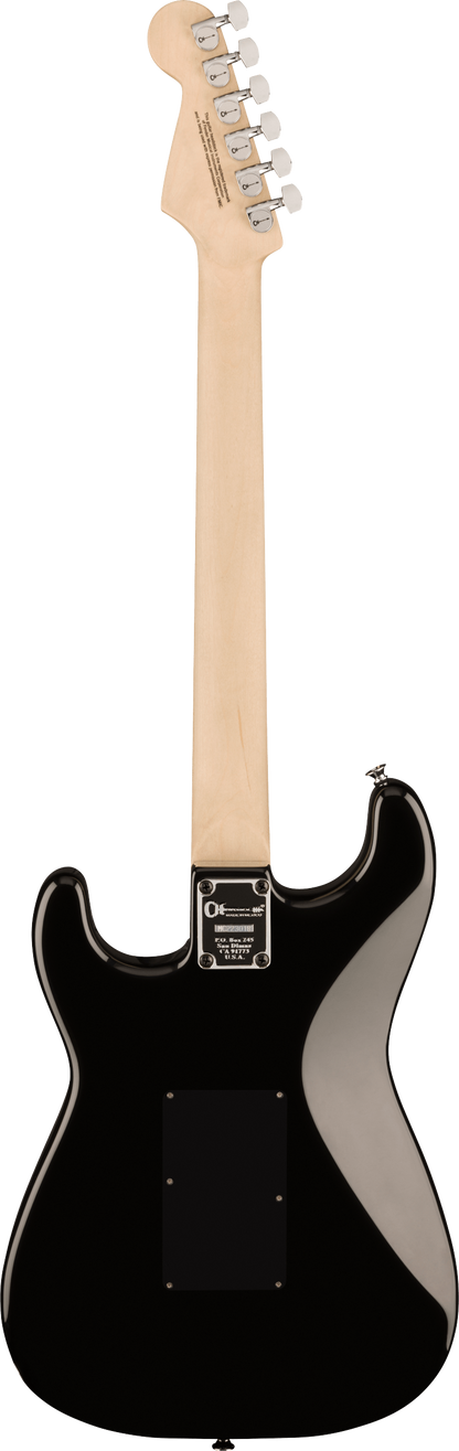 Back of Charvel Pro-Mod So-Cal Style 1 HH FR Maple Fingerboard Gloss Black.