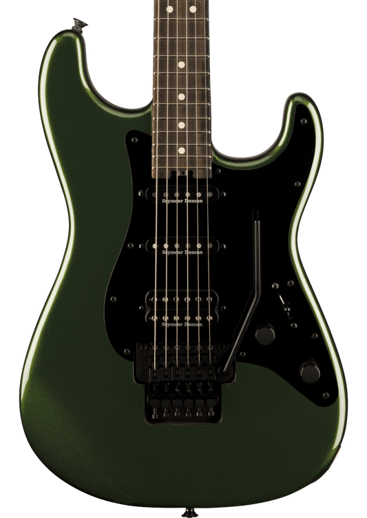 Front of Charvel Pro-Mod So-Cal Style 1 HSS FR Lambo Green.