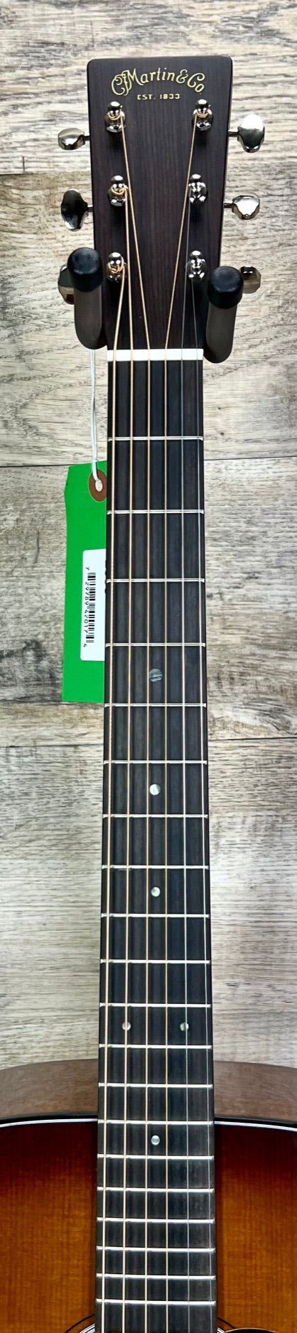 Neck and headstock of Martin D-18 Ambertone.