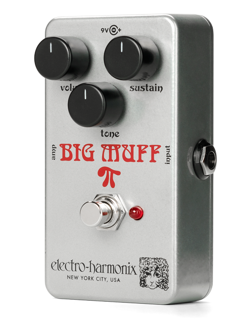 Top angle of EHX Electro-Harmonix Ram's Head Big Muff Pi Fuzz.
