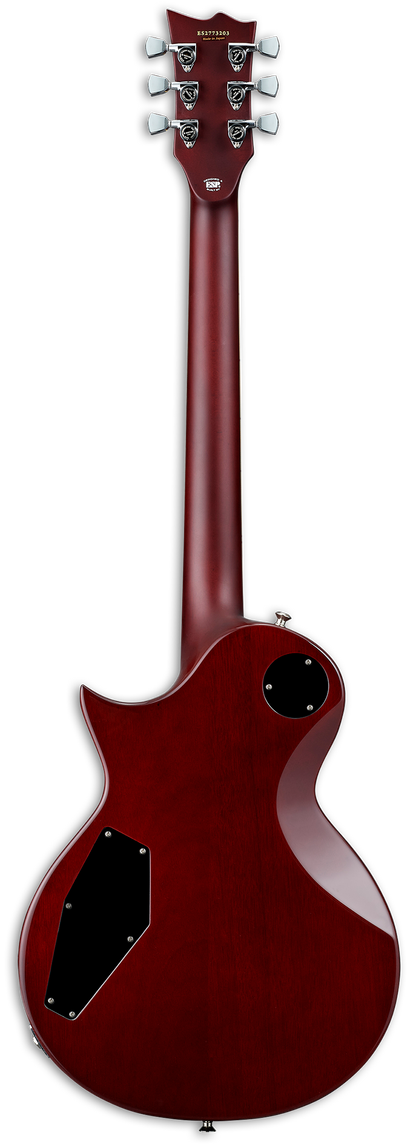 Back of ESP E-II Eclipse Full Thickness Vintage Honey Burst.