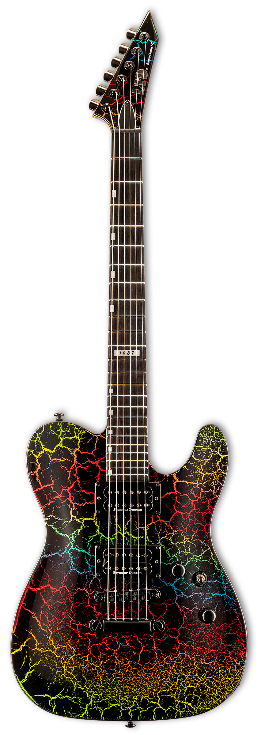 Open Box ESP LTD Eclipse 87 NT Rainbow Crackle NON-TREM