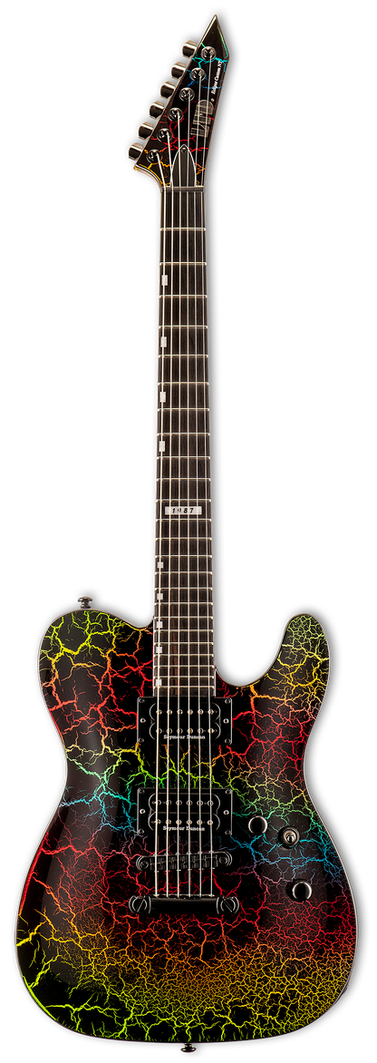Open Box ESP LTD Eclipse 87 NT Rainbow Crackle NON-TREM