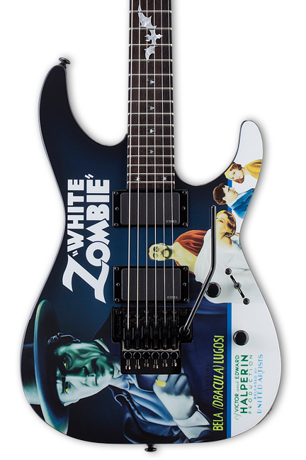 ESP LTD KH-WZ Kirk Hammett White Zombie w/case
