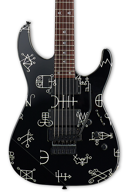 Front of ESP LTD Kirk Hammett Demonology.