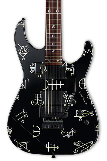 Front of ESP LTD Kirk Hammett Demonology.