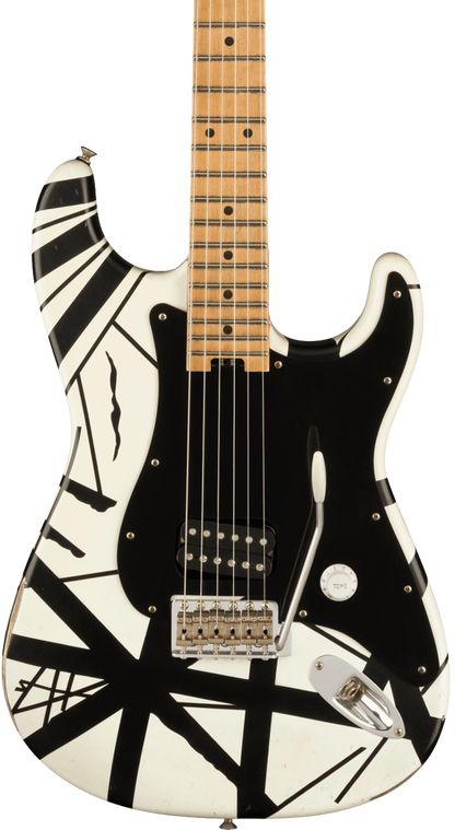 Evh black deals and white frankenstrat