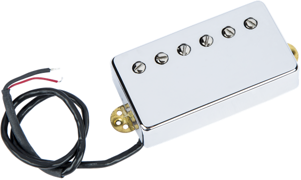 Front angle of EVH Wolfgang Neck Pickup Chrome.