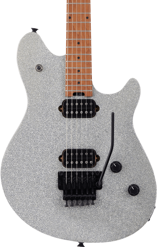 EVH Wolfgang Standard Baked Maple Fingerboard Silver Sparkle