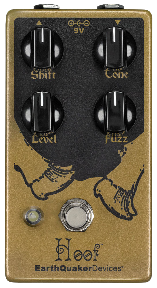 Top down of EarthQuaker Devices Hoof Hybrid Fuzz V2.