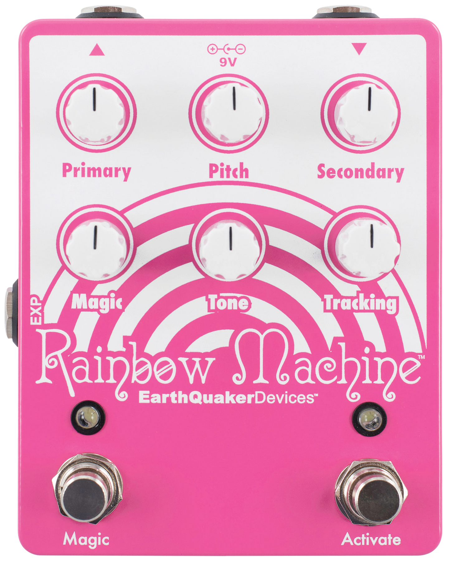 Top down of EarthQuaker Devices Rainbow Machine v2.
