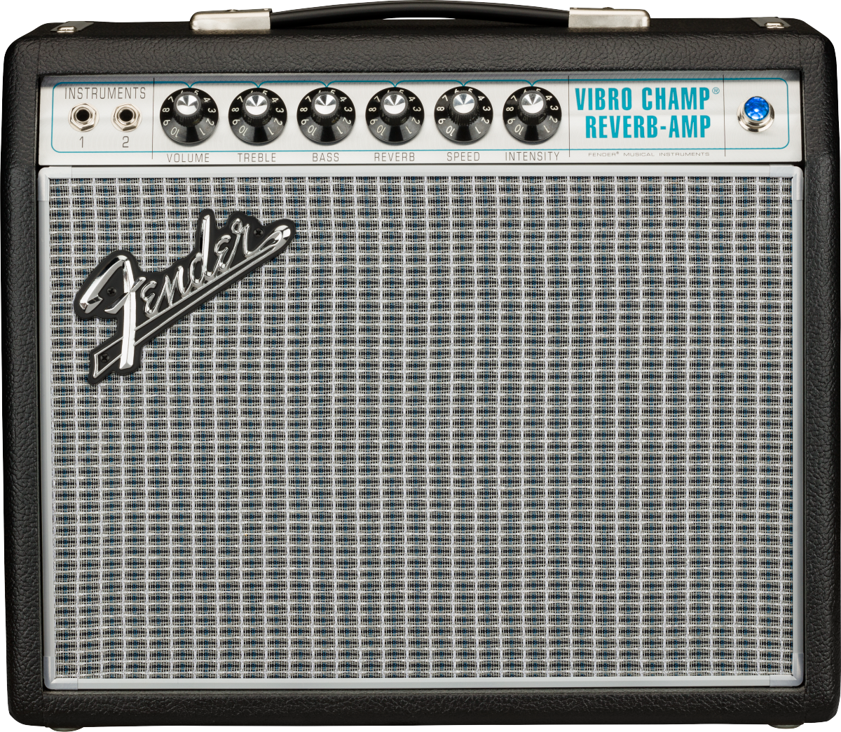 Front of Fender 68 Custom Vibro Champ Reverb.