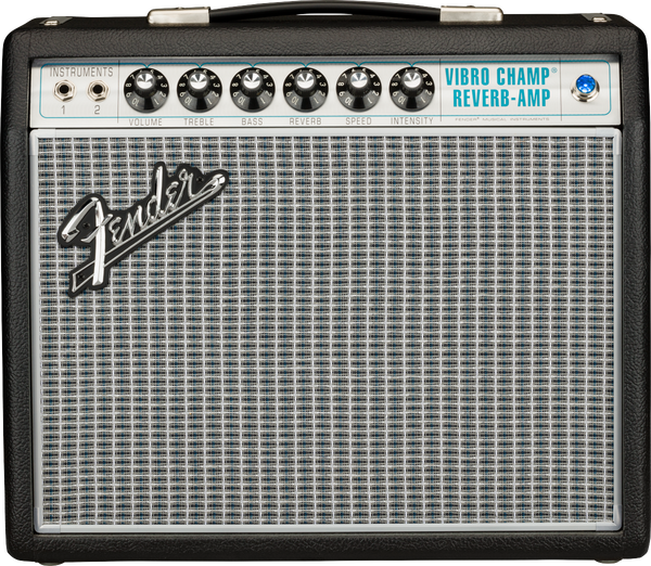 Front of Fender 68 Custom Vibro Champ Reverb.