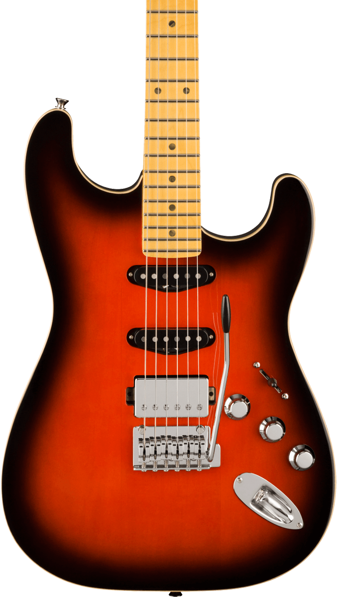 Open Box Fender Aerodyne Special Stratocaster HSS MP Hot Rod Burst w/bag